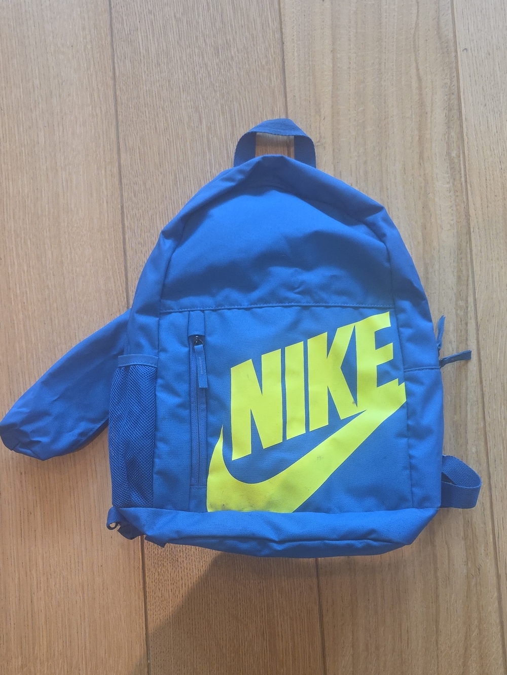 Nike Blue Kids Backpack with Yellow Logo